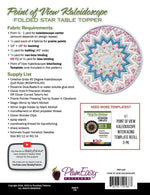 Point of View Kaleidoscope Folded Star Table Topper Pattern