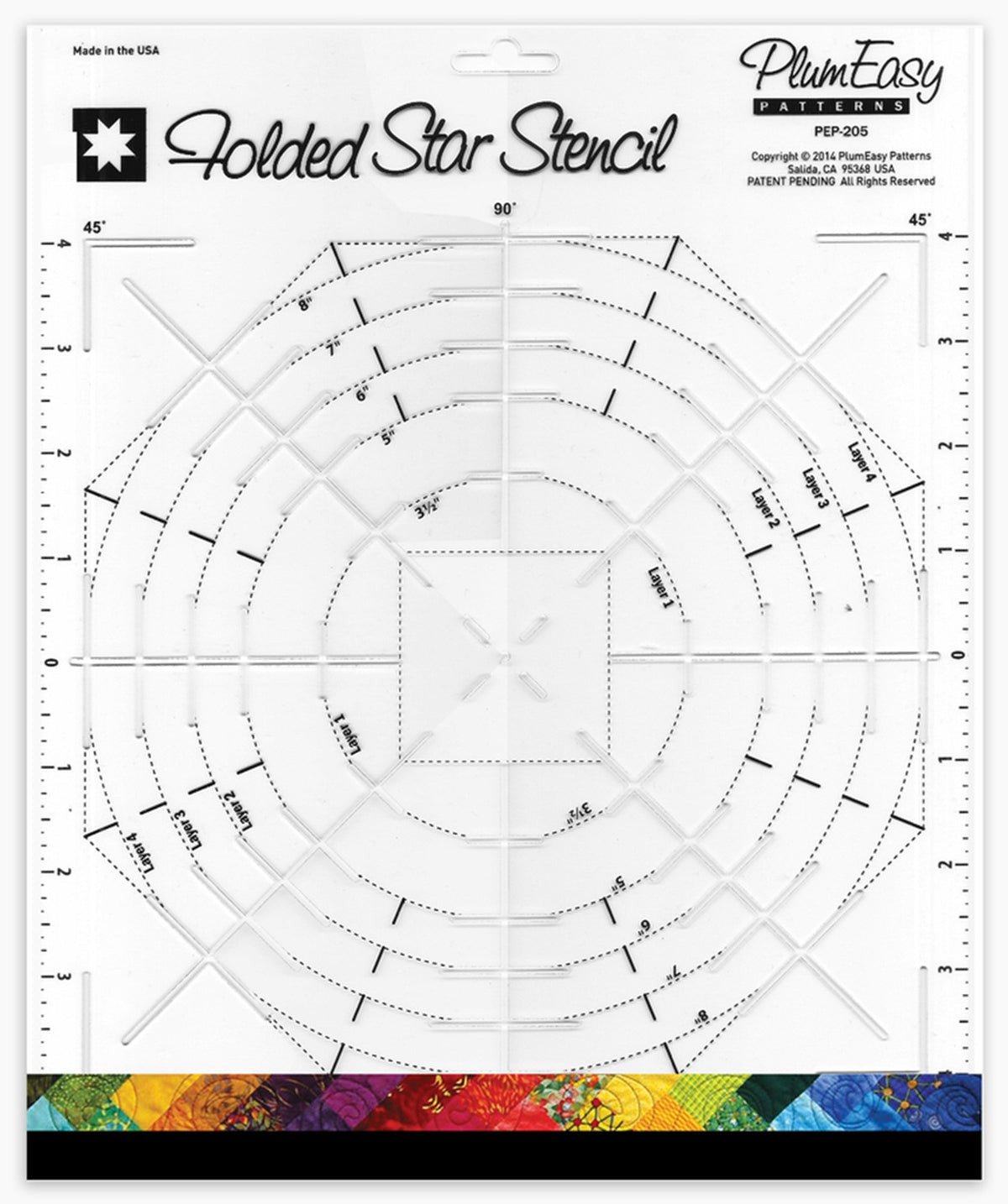 Folded Star Stencil — Countryside Quilts™