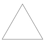 2-1/2in Equilateral Triangle Papers