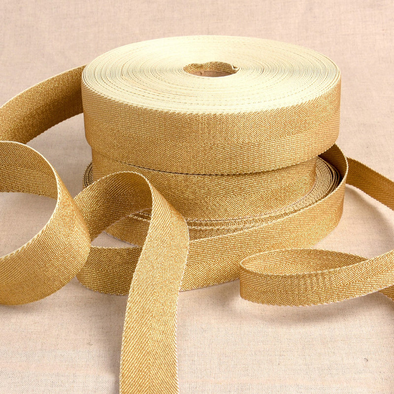 Metalized Webbing Gold 1-3/16in x 22yds