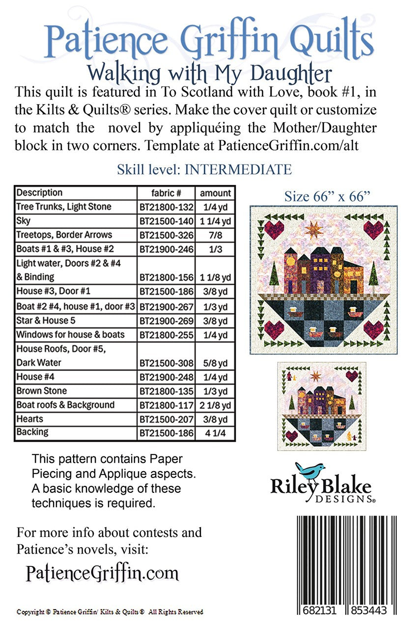 Walking with My Daughter Quilt Pattern