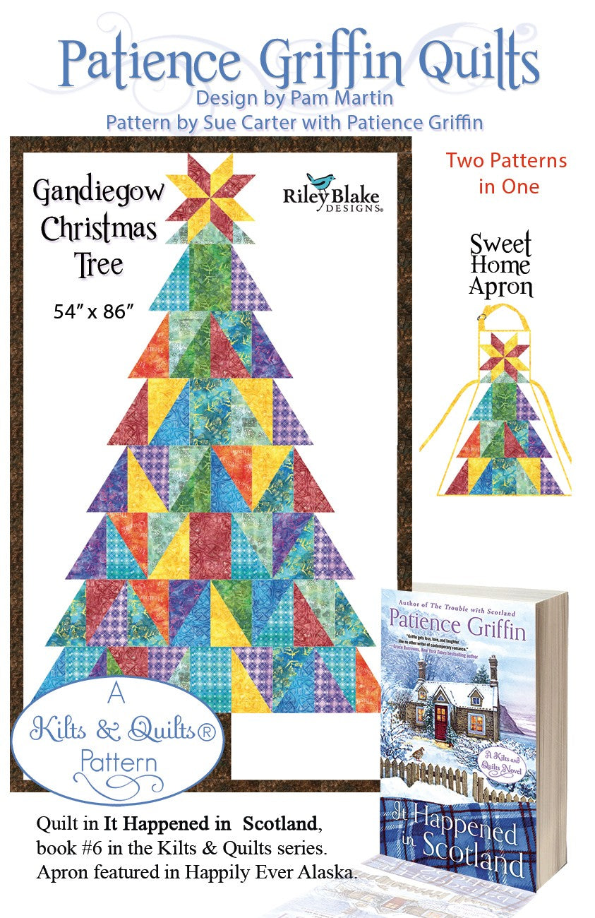 Updated Gandiegow Christmas Tree Quilt & Sweet Home Apron