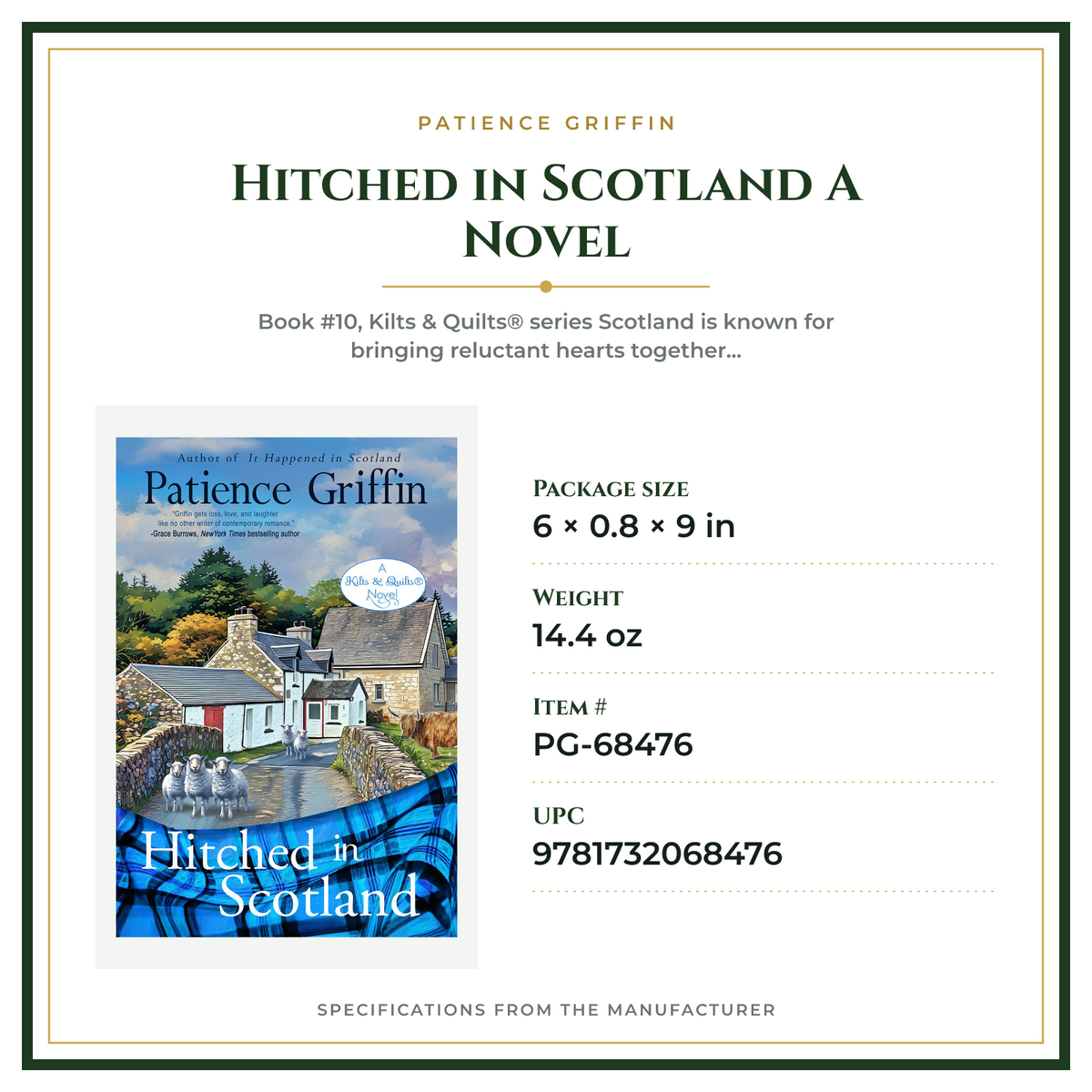 Product Specifications – Hitched in Scotland A Novel