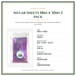 Product Specifications – Mylar Sheets 18in x 30in 3 pack