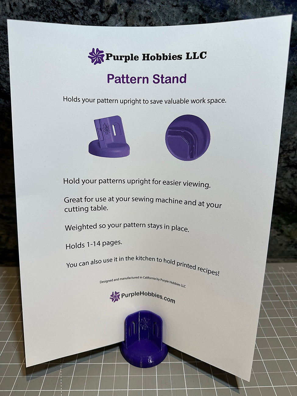 Pattern Stand Purple