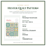 Product Specifications – Hester Quilt Pattern