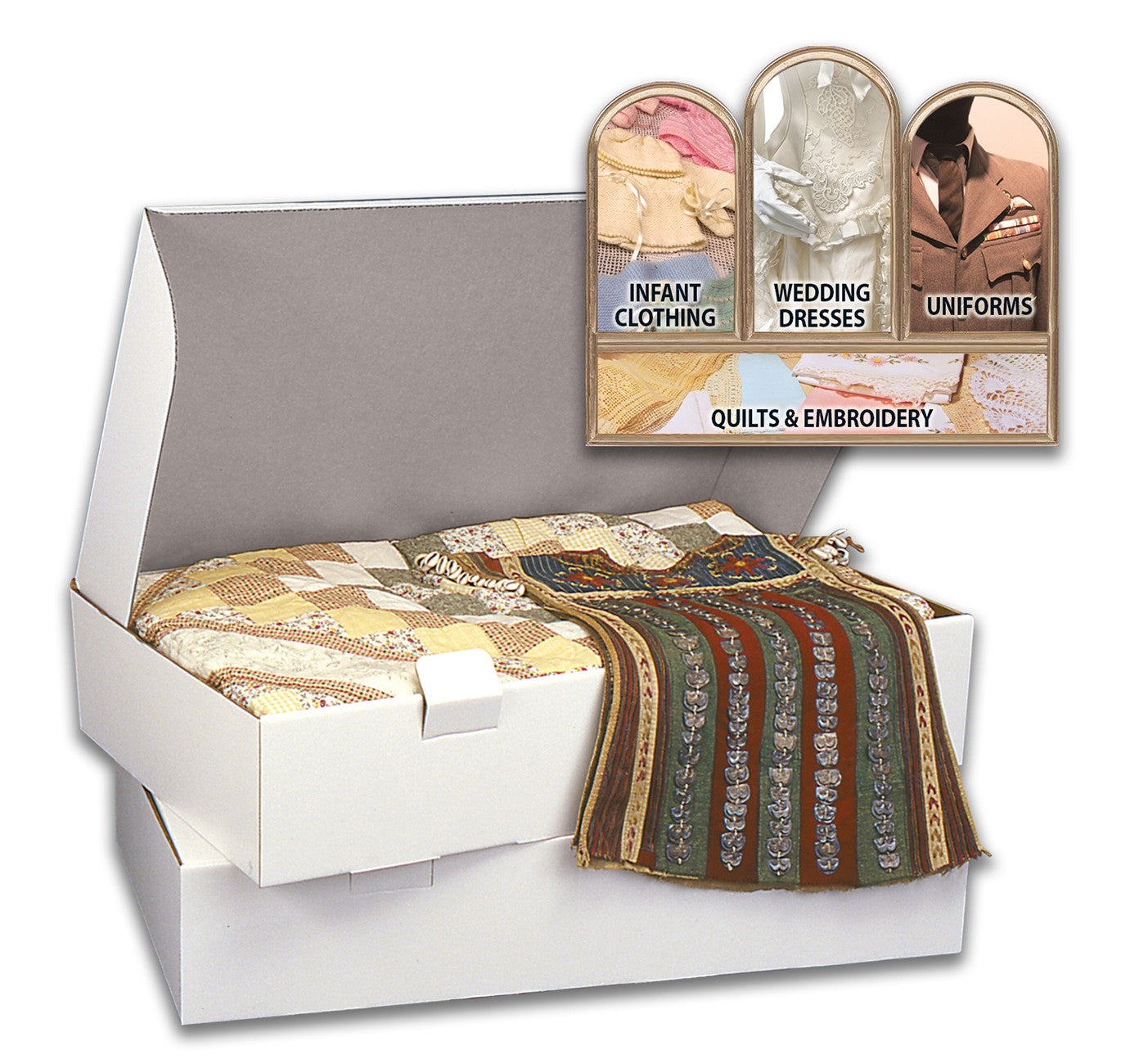 PROP-IT Acid Free Quilt/Textile Storage Box Needlework