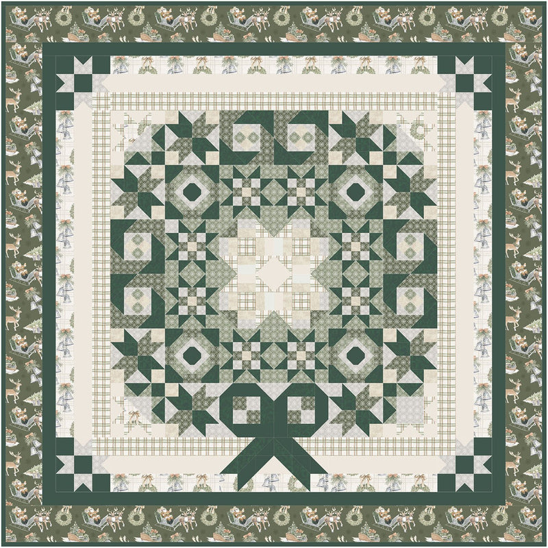 Quilt Panel Sample Home for the Holidays