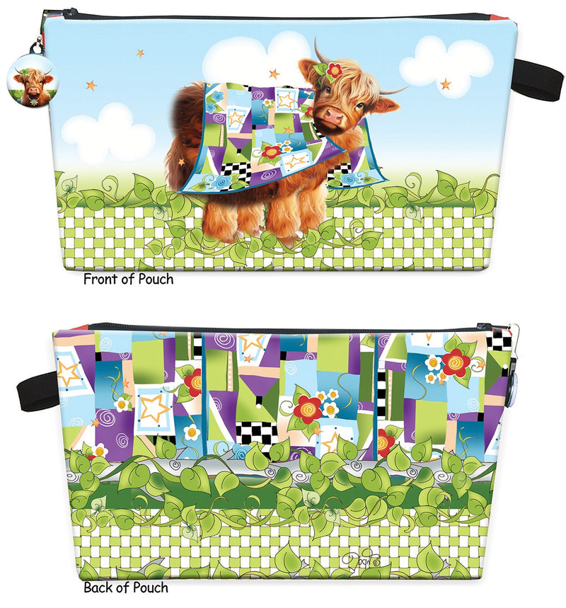 Printed Pouch Highland Cow