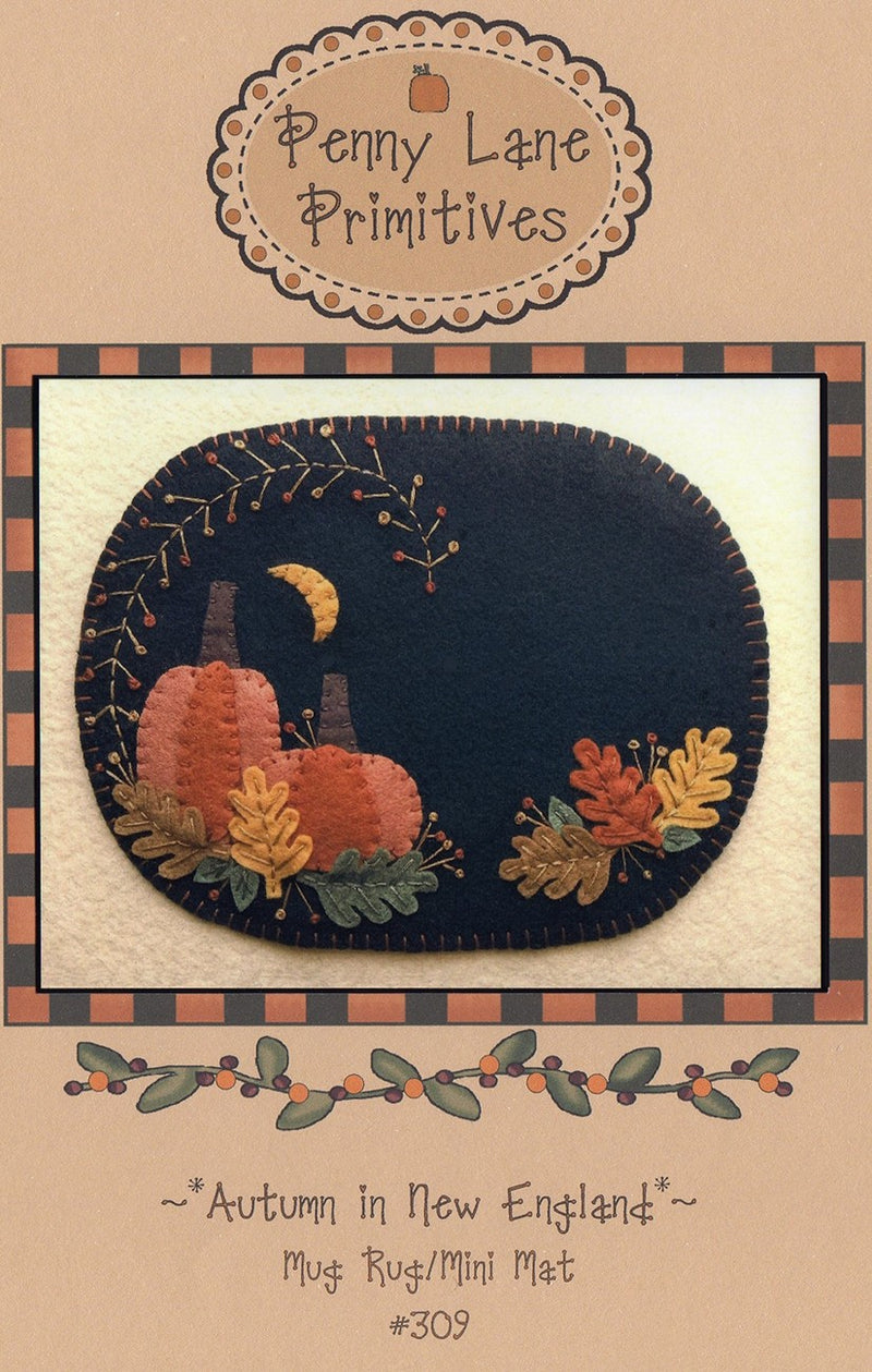 Autumn in New England Mug Rug