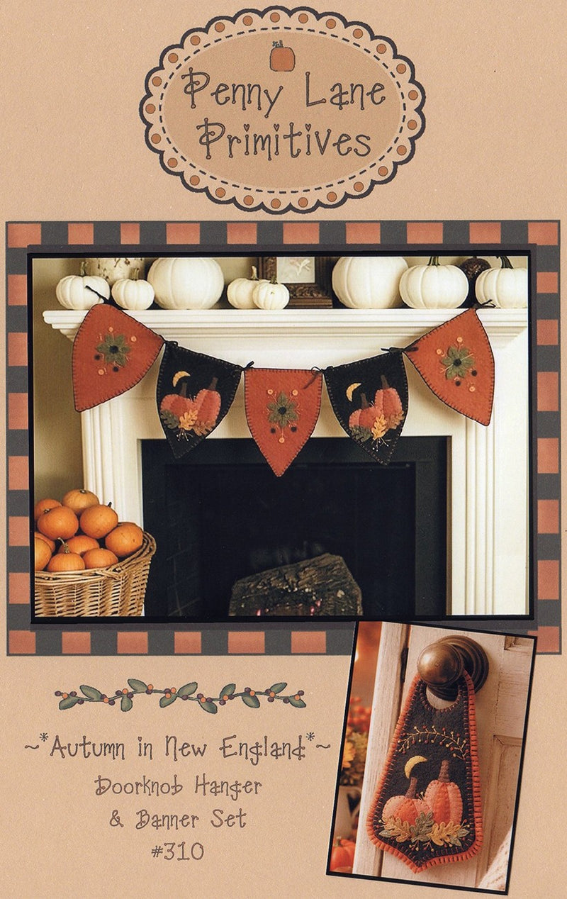 Autumn in New England Banner & Doorknob Hanger