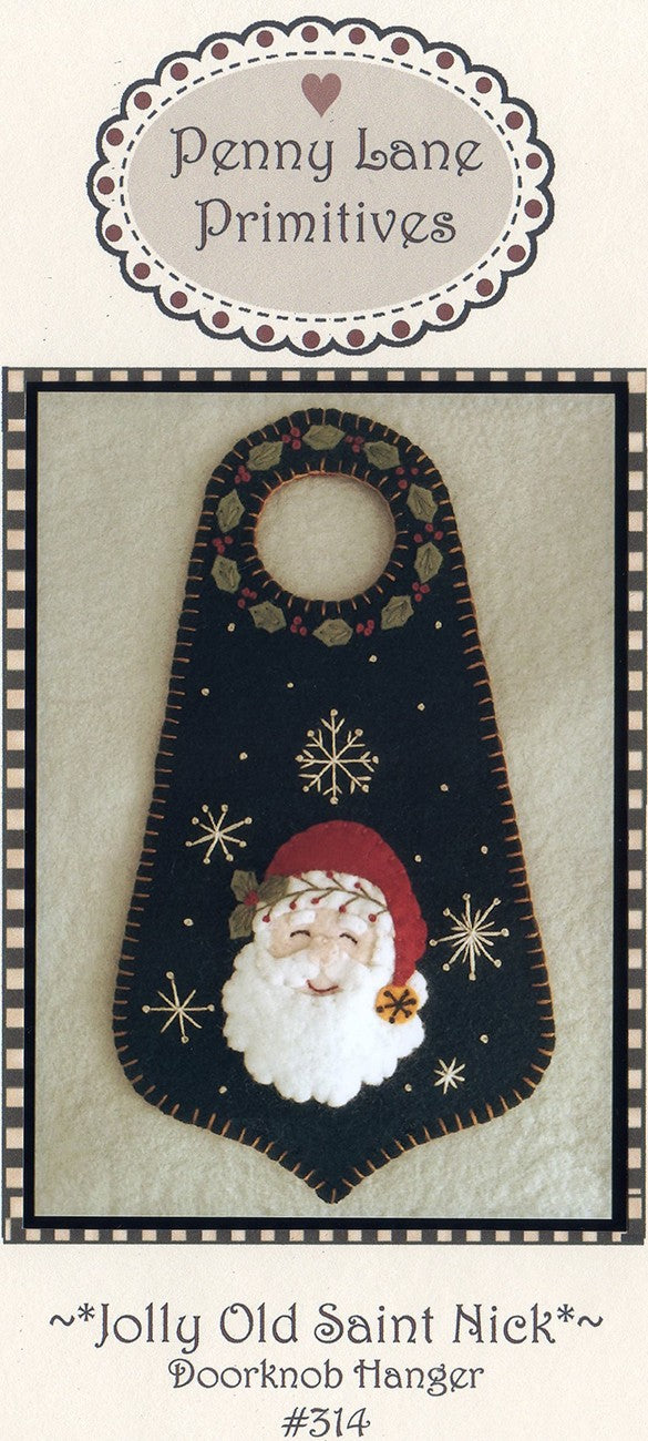 Jolly Old Saint Nick Doorknob Hanger