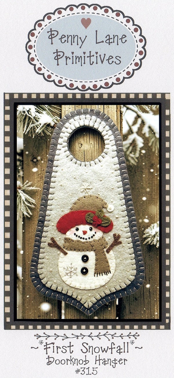 First Snowfall Doorknob Hanger
