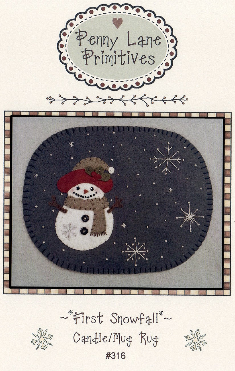 First Snowfall Mug Rug