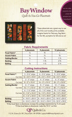 Bay Window Quilt-As-You-Go Placemats