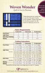 Woven Wonder - Quilt-As-You-Go Placemats
