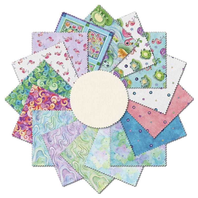 Fat Quarter Pondside Pals, 16pcs/bundle