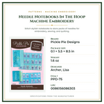 Product Specifications – Needle Notebooks In The Hoop Machine Embroidery