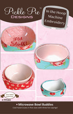 Microwave Bowl Buddies In The Hoop Machine Embroidery