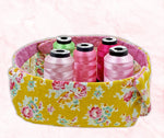 Microwave Quilted Bowl Cozies In the Hoop Machine Embroidery Design Set