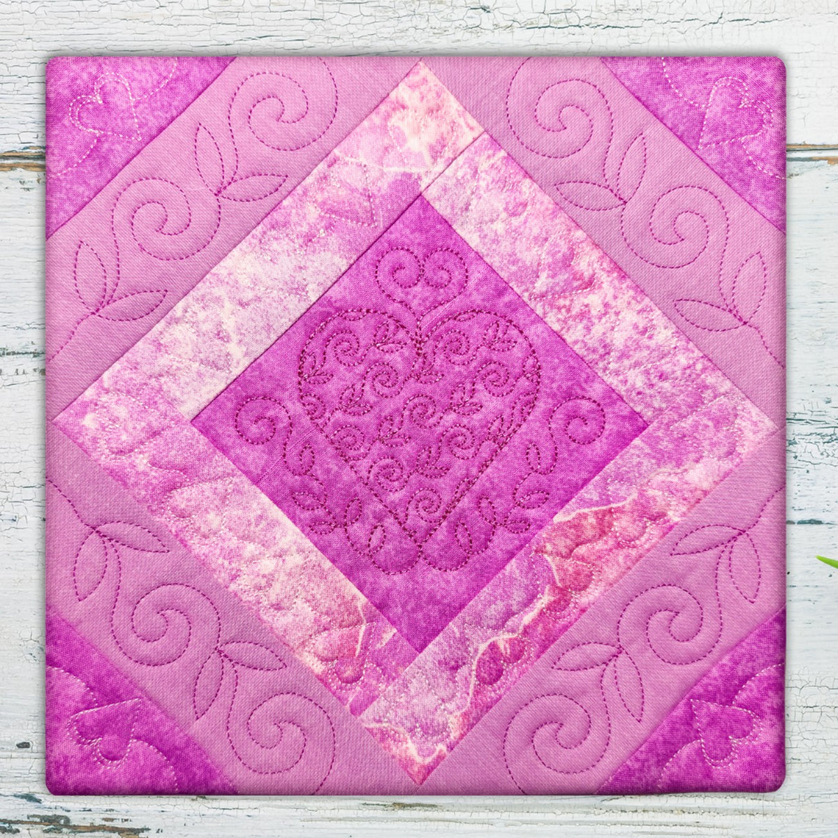 Quilt Block Trivets In-the-Hoop Machine Embroidery Design Set