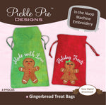 Gingerbread Treat Bags In the Hoop Machine Embroidery Design