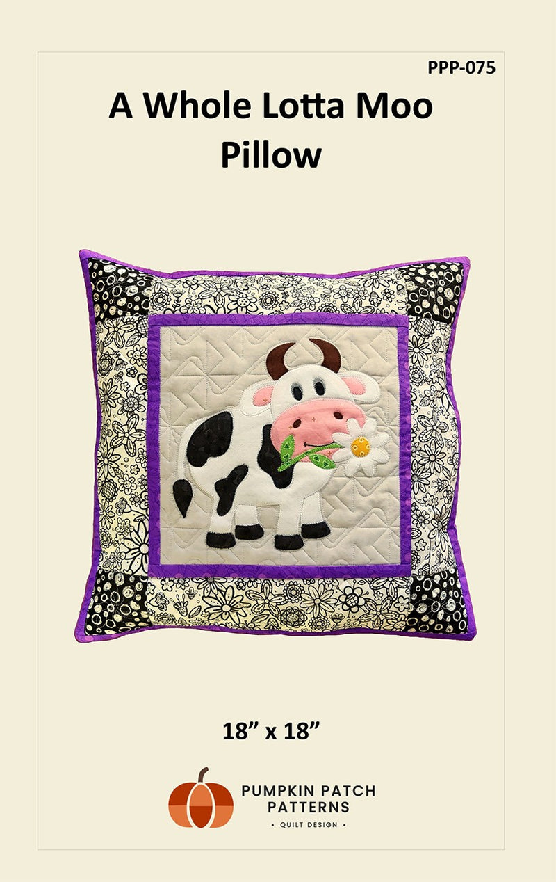 A Whole Lotta Moo Pillow
