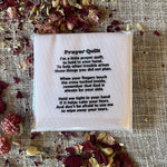 30 Precut Pocket Prayer Quilt Poem Labels 3in
