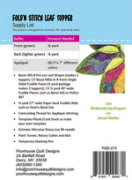 Fold'n Stitch Leaf Topper