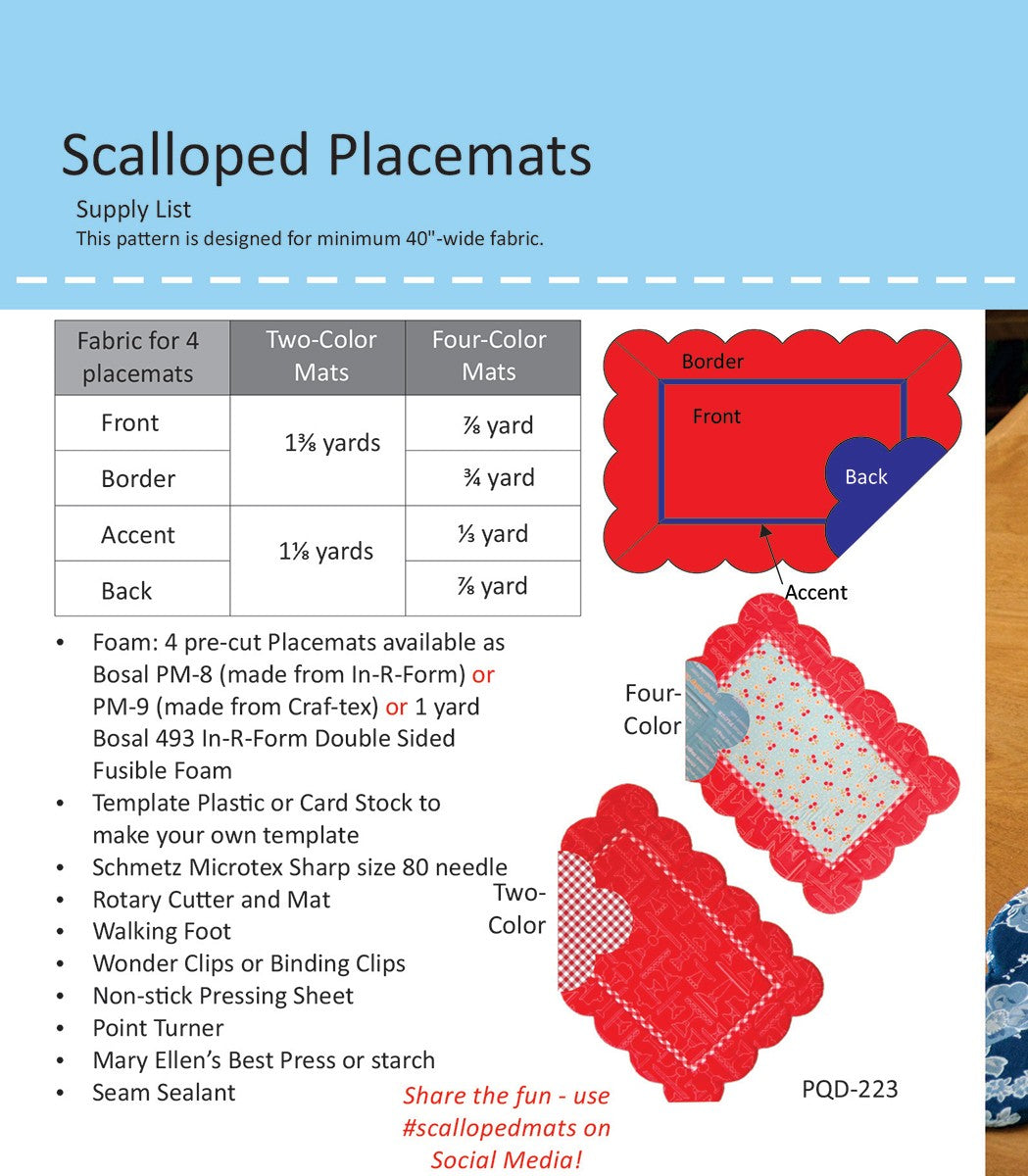 Scalloped Placemats