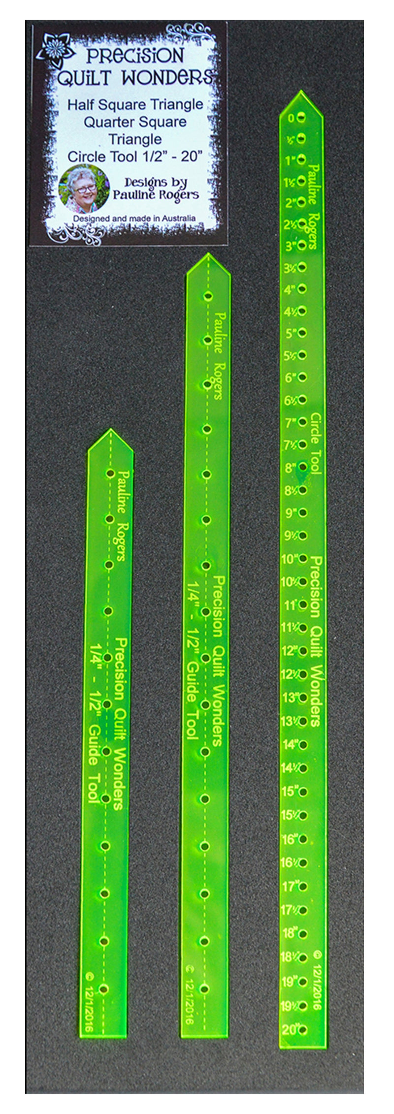 Half and Quarter Square Triangle Rulers