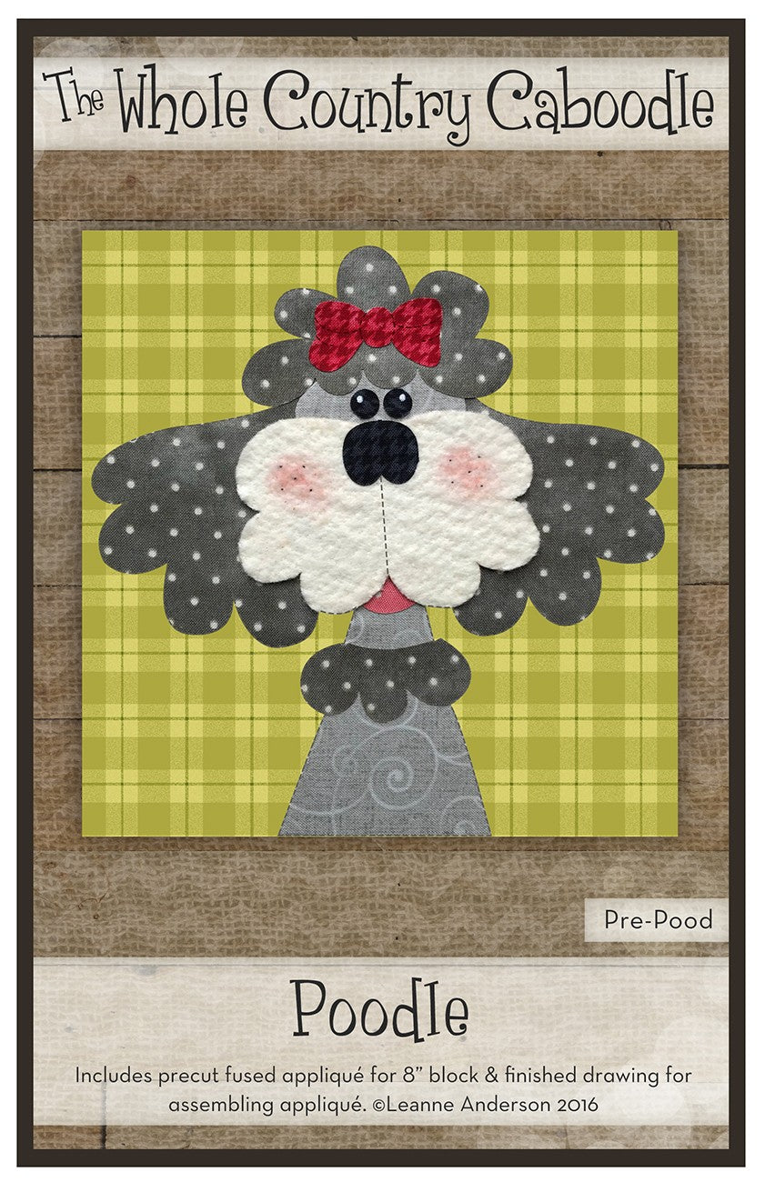 Poodle Precut Applique
