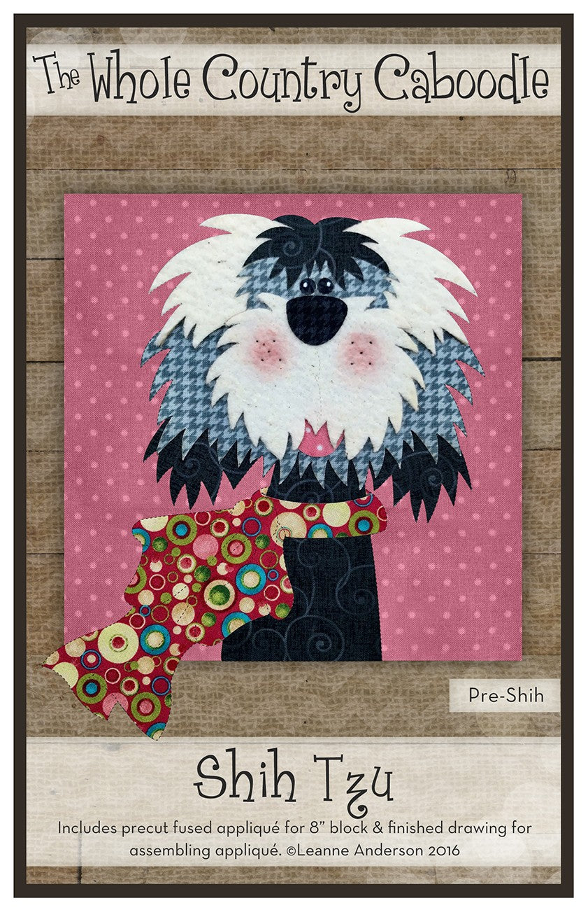 Shih Tzu Precut Applique