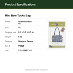Product Specifications – Mini Bow Tucks Bag