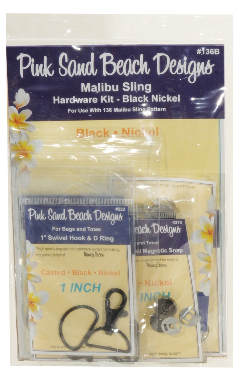 Malibu Sling Hardware Set Black Nickel