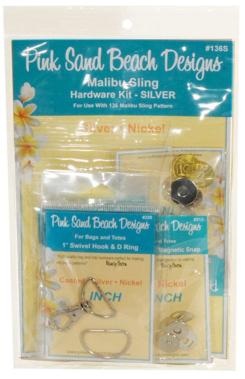 Malibu Sling Hardware Set Silver