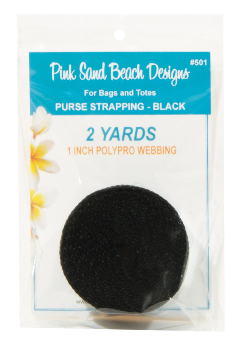 Purse Strapping 1in x 2 yds - Black
