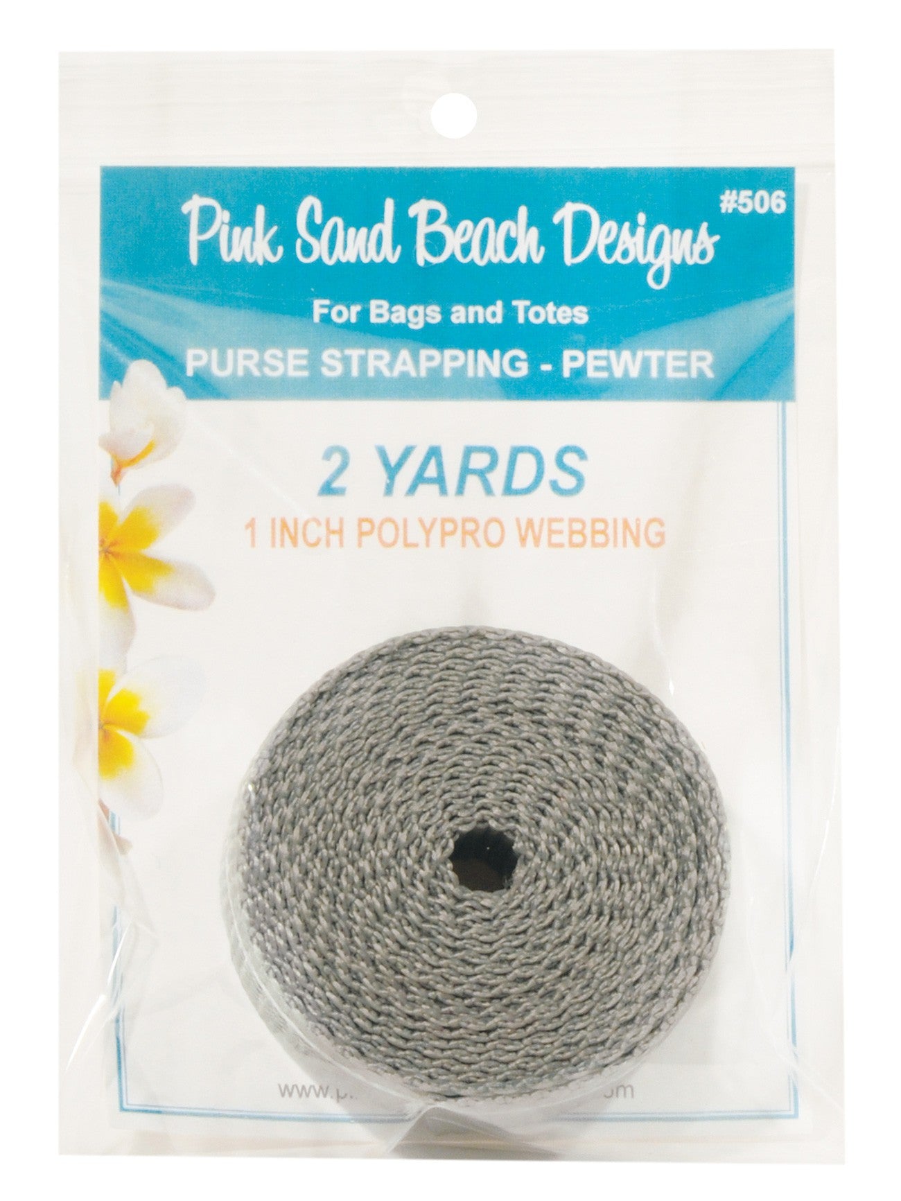 Purse Strapping 1in x 2 yds - Pewter