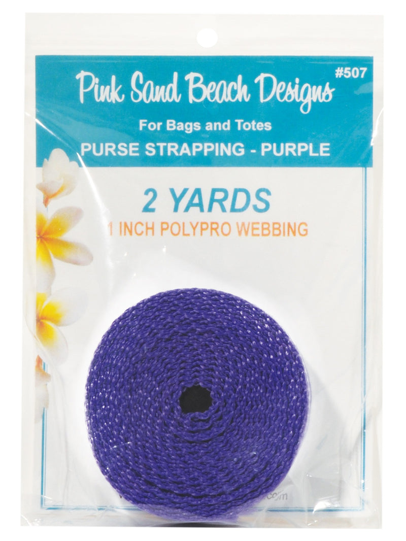 Purse Strapping 1in x 2 yds - Purple