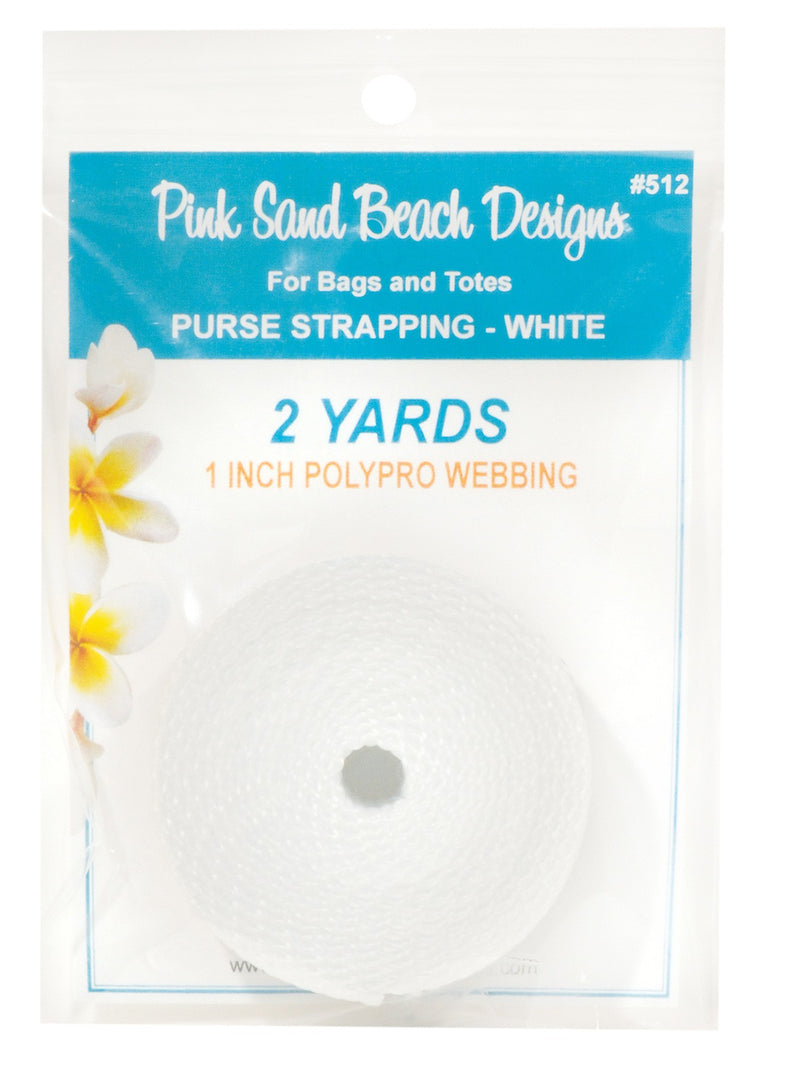 Purse Strapping 1in x 2 yds - White
