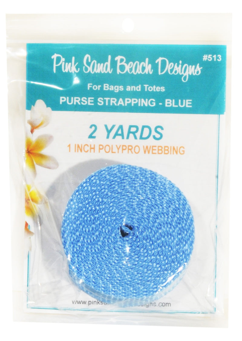 Purse Strapping 1in x 2 yds Blue