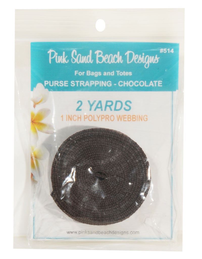 Purse Strapping 1in x 2 yds Chocolate