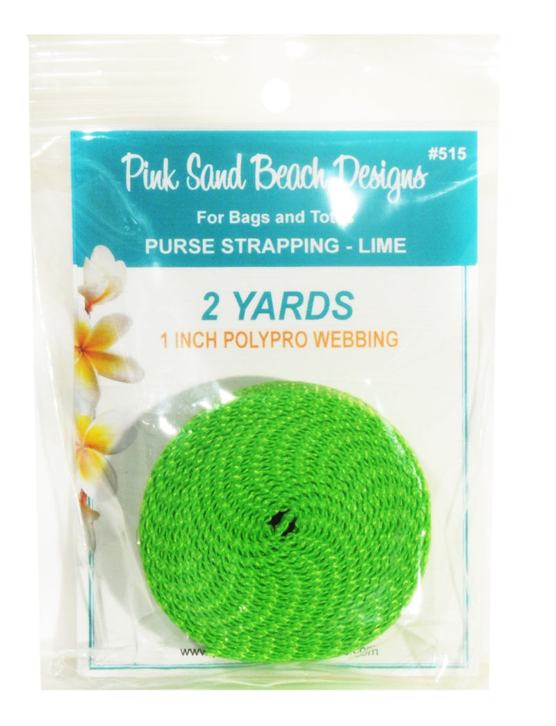 Purse Strapping 1in x 2 yds Lime
