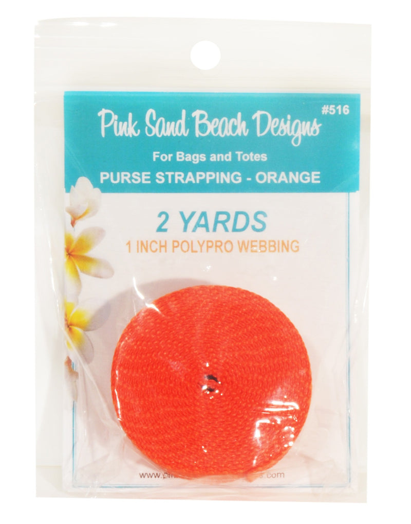 Purse Strapping 1in x 2 yds Orange