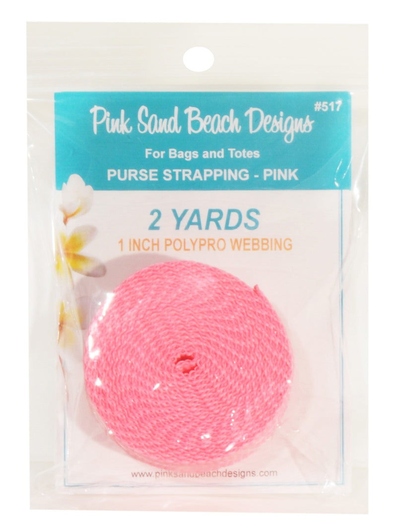 Purse Strapping 1in x 2 yds Pink