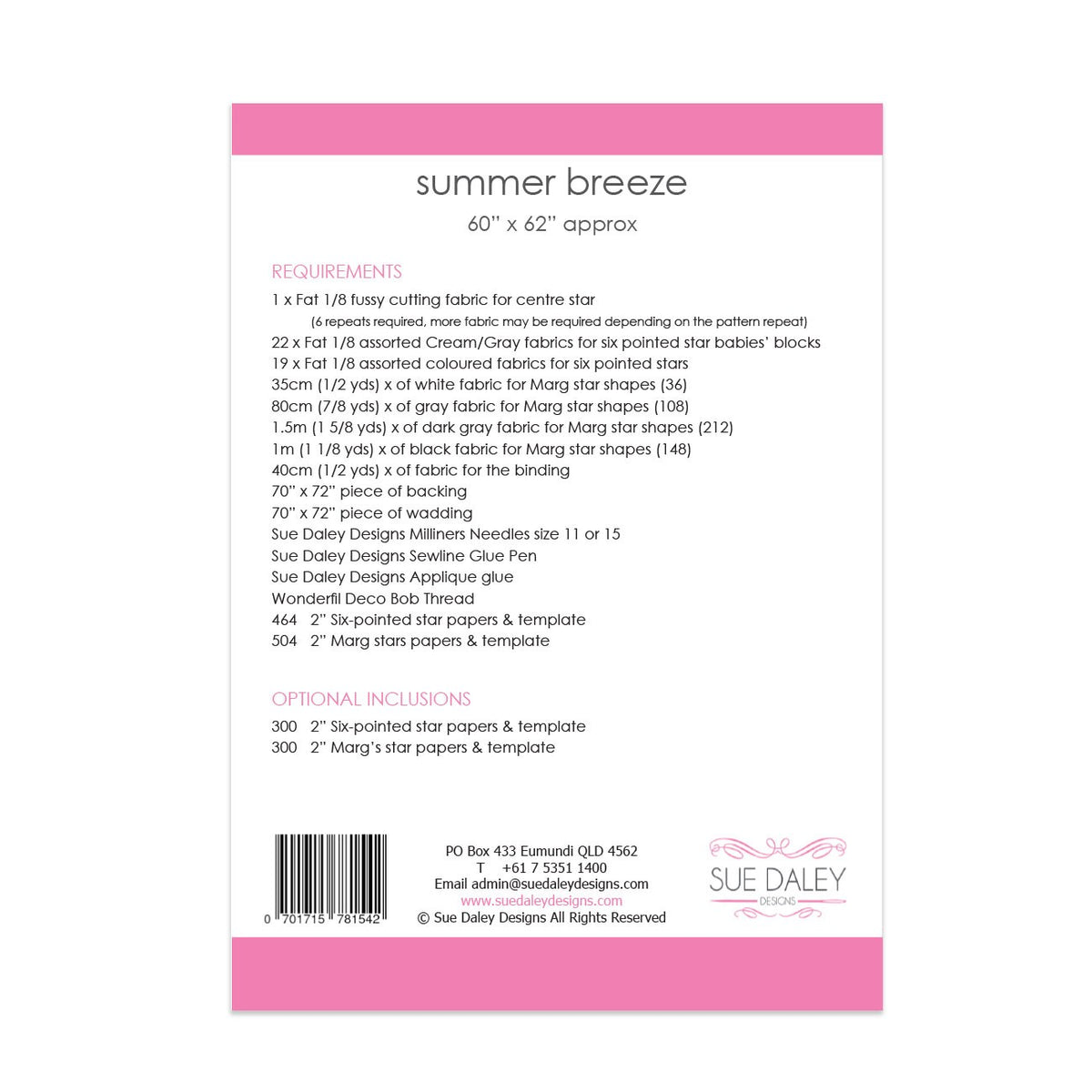 Summer Breeze Quilt Pattern