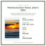 Product Specifications – Winter Sunset Panel 24in x 30in