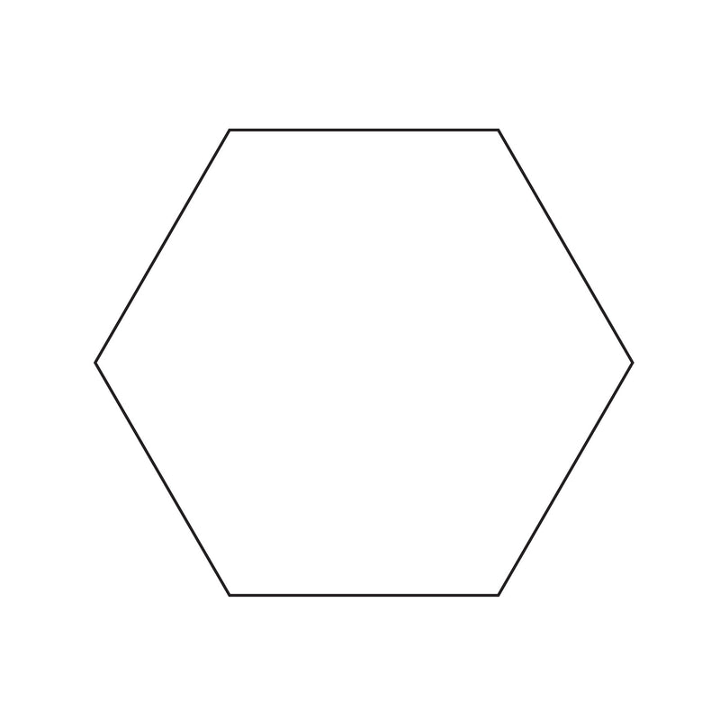 3in Hexagon Papers 100ct