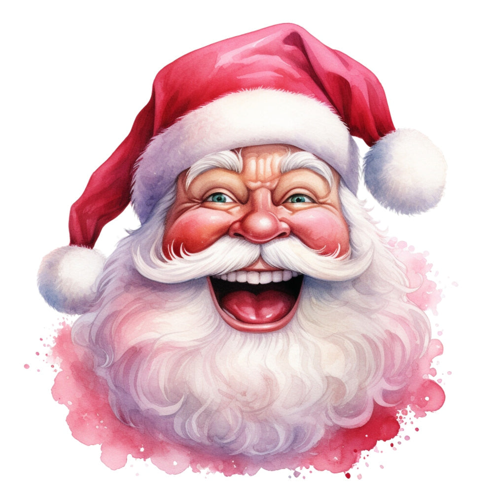 Pink Santa Claus Fabric Panel 18