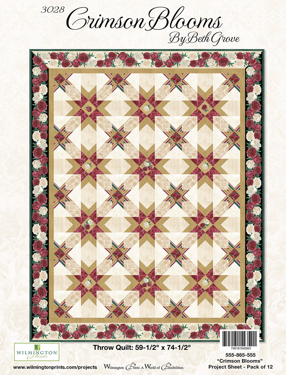 Display Poster Crimson Blooms